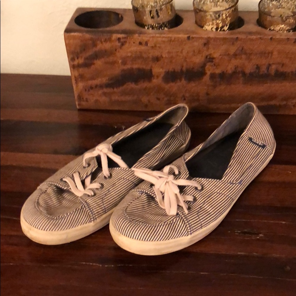 VANS striped boat shoes